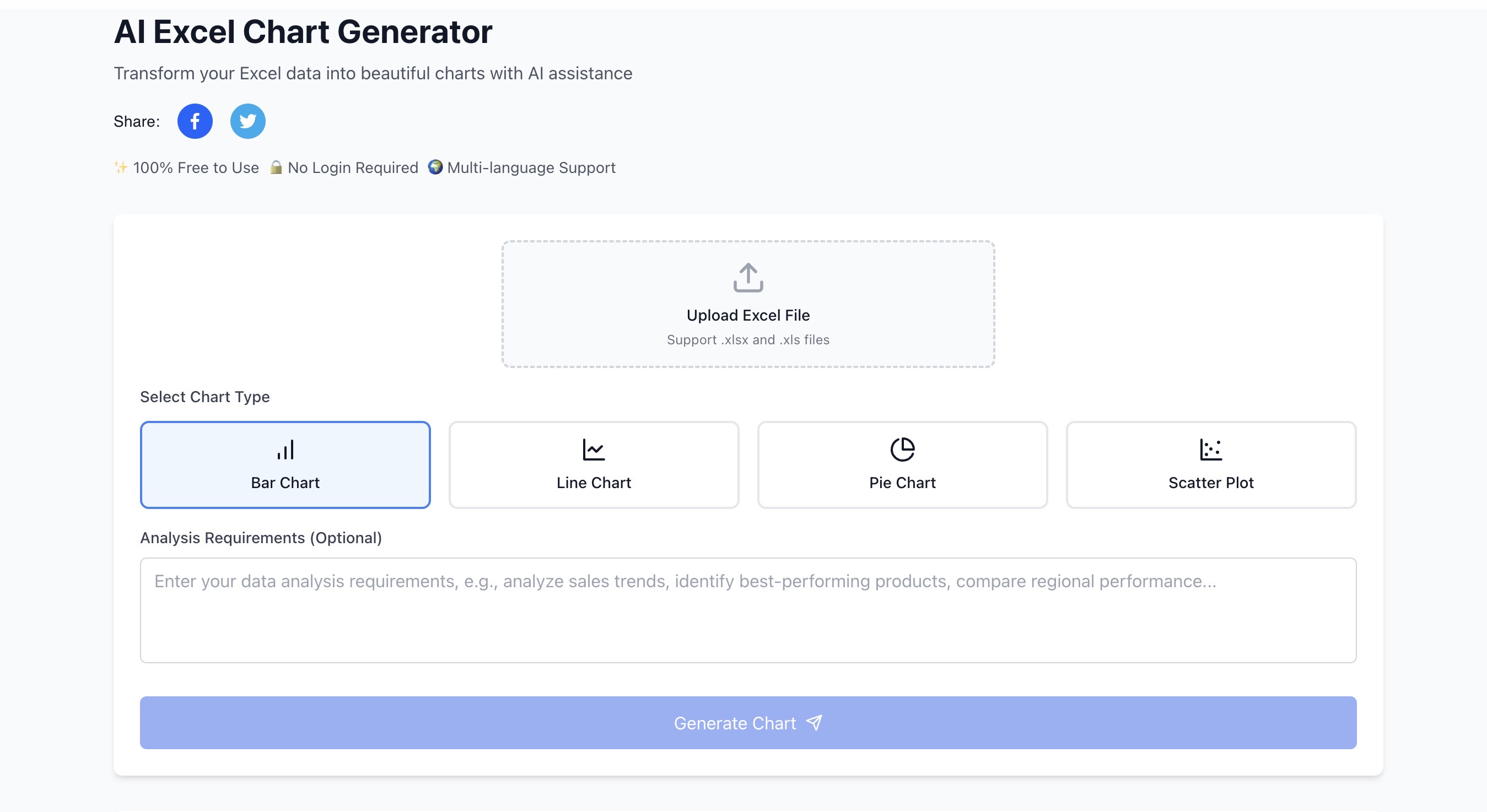 Exceleasy s ai excel chart generator